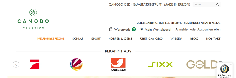 Online-Shop von Canobo
